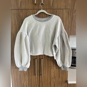 Free People Sleeves Like This Cropped Sweatshirt